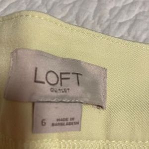 Yellow cropped Pants